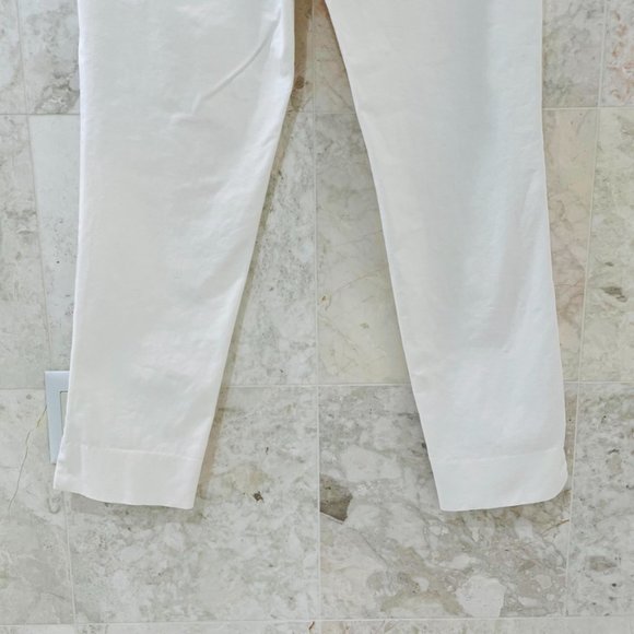 LAFAYETTE 148 {8} Crop Pant Skinny White Chrystie - Picture 6 of 7